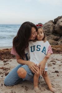 GINGHAM USA • women's tee (flash)