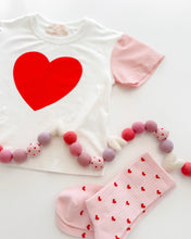 Load image into Gallery viewer, GINGHAM HEART • kids tee