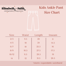 Load image into Gallery viewer, CANDY CANE • kids ankle pants