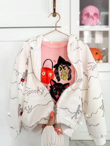 TRICK OR TREAT MUMMIES• zipper hoodie (women + kids)