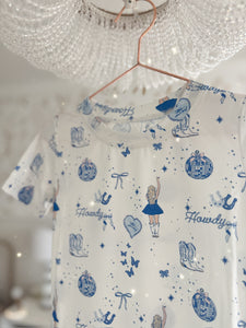 WESTERN• kids bamboo short sleeve pjs (two-piece) (SALE)