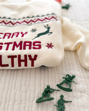 Load image into Gallery viewer, MERRY CHRISTMAS YA FILTHY ANIMAL • embroidered pullover (adults +kids)