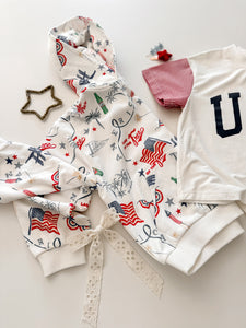 AMERICAN SUMMER • pullover hoodie (women + kids) flash