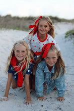 Load image into Gallery viewer, SATIN BOW (double layer) (blue or red)