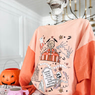 SPOOKY SWIFTIE • color block pullover (women + kids) SPOOKY FLASH