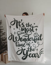 Load image into Gallery viewer, WONDERFUL TIME OF THE YEAR • sherpa blanket