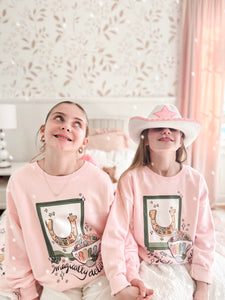 LUCKY • pullover (women + kids) PINK (flash)