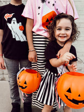 Load image into Gallery viewer, HALLOWEEN STRIPES • twirl skirt (babies, kids + youth)