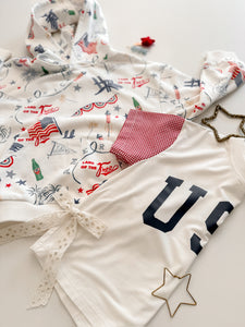 GINGHAM USA • kids tee (flash)