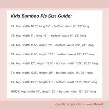 Load image into Gallery viewer, CONVERSATION HEARTS• bamboo kids pajamas (flash)