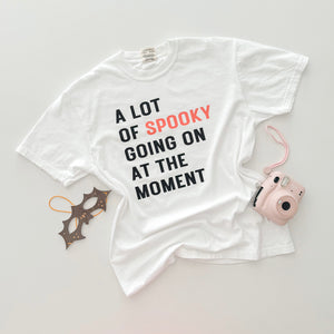 A LOT OF SPOOKY • heavyweight tee (women + kids) SALE
