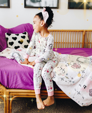 Load image into Gallery viewer, LOVER • bamboo kids long sleeve pjs (two-piece) EXTRAS LISTED