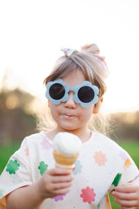 STARBURST DAISY • kids set (boxy tee + shorties) (flash)
