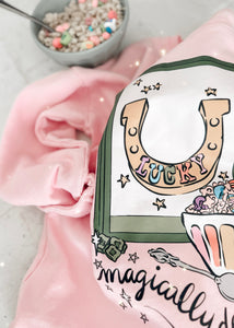 LUCKY • pullover (women + kids) PINK (flash)
