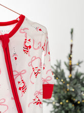 Load image into Gallery viewer, SANTA + BOWS• pajamas (baby, kids, youth)