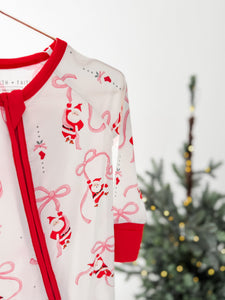 SANTA + BOWS• pajamas (baby, kids, youth)
