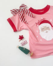 Load image into Gallery viewer, SANTA • ringer tee (women + kids)