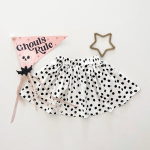 POLKA DOTS • kids twirl skirt
