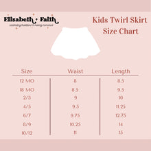 Load image into Gallery viewer, BEETLEJUICE STRIPES • twirl skirt (babies, kids + youth)
