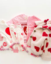 Load image into Gallery viewer, CONVERSATION HEARTS• bamboo kids pajamas (flash)