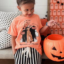 Load image into Gallery viewer, GHOSTLY SCENE • kids heavyweight tee (orange starburst) SALE