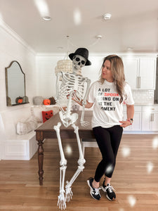 A LOT OF SPOOKY • color block tee (women + kids) SALE