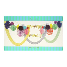 Load image into Gallery viewer, Happy Birthday Honeycomb Garlands by Meri Meri