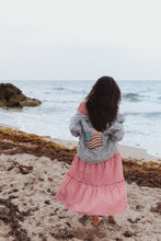 Load image into Gallery viewer, AMERICAN DREAM {sequin flag} • denim jacket (women + kids)