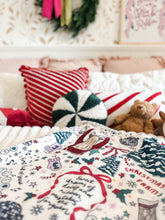 Load image into Gallery viewer, HOLLY &amp; RIBBON • sherpa blanket