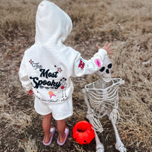 Load image into Gallery viewer, MOST SPOOKY • embroidered pullover hoodie (kids + youth)