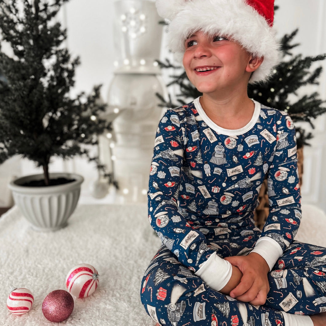 CHRISTMAS TRAIN • pajamas (baby, kids, youth) - Main Image