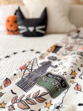 Load image into Gallery viewer, TAYLOWEEN {welcome to NY in the fall} • sherpa blanket