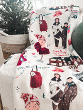 Load image into Gallery viewer, MISCHIEF • sherpa throw blanket by NYSHA LILLY