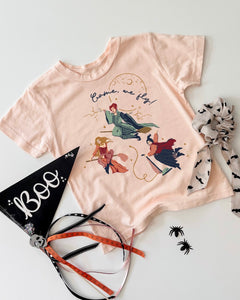 COME, WE FLY • tee (women + babies + kids) in peach • restock coming soon
