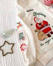 Load image into Gallery viewer, SANTA BELIEVE • embroidered tee (women's)