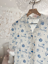 Load image into Gallery viewer, WESTERN• women&#39;s short sleeve button down pj set (two-piece) (SALE)