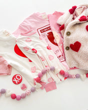 Load image into Gallery viewer, CONVERSATION HEARTS• bamboo kids pajamas (flash)