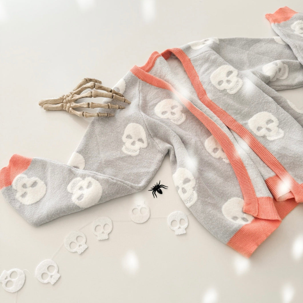 FRIENDLY SKULLS • oversized cardigan (women + kids) FLASH
