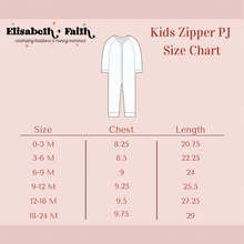 Load image into Gallery viewer, BIG LOVE • zipper pjs (one-piece)