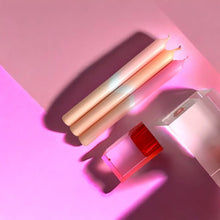 Load image into Gallery viewer, Dip Dye Glossy Taper Candles (set of 3)