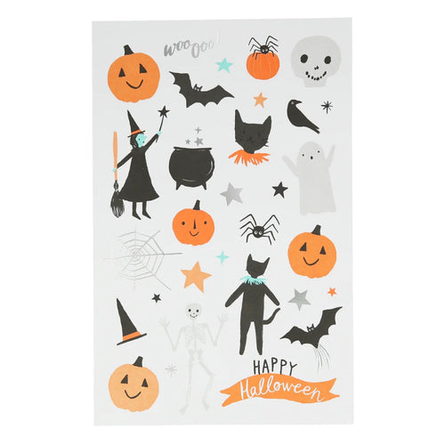 Happy Halloween Tattoo Sheet by Meri Meri (SPOOKY FLASH)