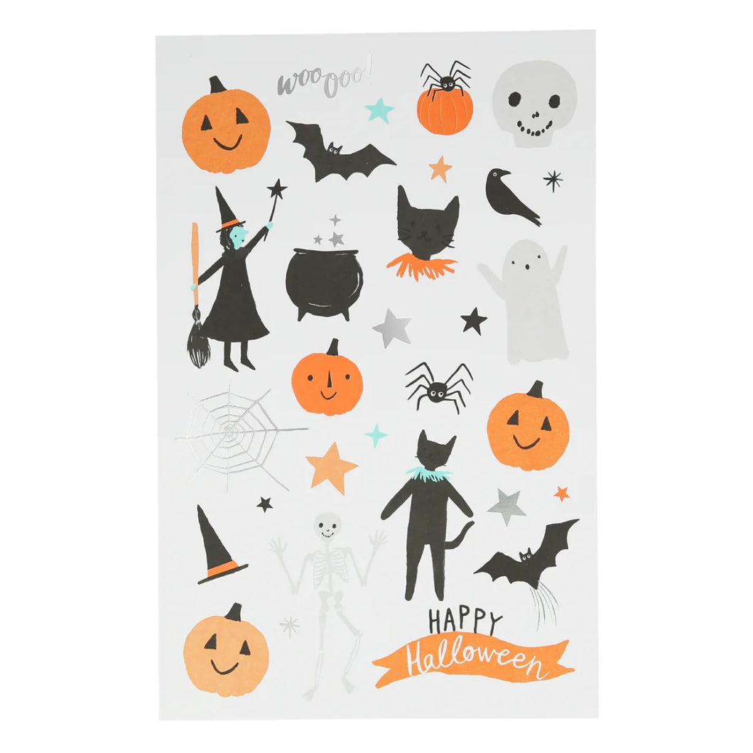 Happy Halloween Tattoo Sheet by Meri Meri (SPOOKY FLASH)