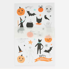 Load image into Gallery viewer, Happy Halloween Tattoo Sheet by Meri Meri (SPOOKY FLASH)