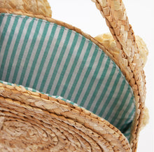Load image into Gallery viewer, WHITE DAISY STRAW BAG • by Meri Meri