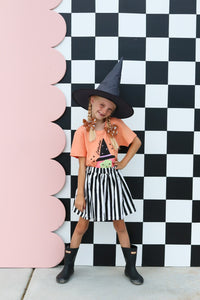 BEETLEJUICE STRIPES • twirl skirt (babies, kids + youth)