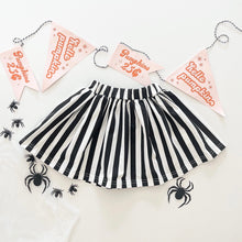 Load image into Gallery viewer, BEETLEJUICE STRIPES • twirl skirt (babies, kids + youth)