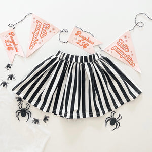 BEETLEJUICE STRIPES • twirl skirt (babies, kids + youth)