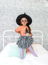 Load image into Gallery viewer, BEETLEJUICE STRIPES • twirl skirt (babies, kids + youth)