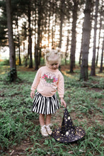 Load image into Gallery viewer, BEETLEJUICE STRIPES • twirl skirt (babies, kids + youth)