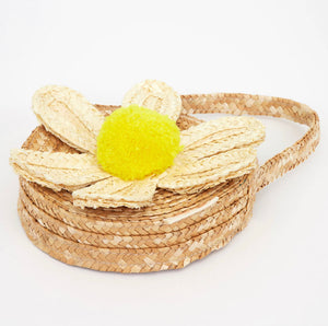 WHITE DAISY STRAW BAG • by Meri Meri